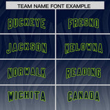 Custom Navy Gray Gradient Fashion Outdoor Authentic Football Jersey