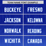 Custom Royal Powder Blue Gradient Fashion Outdoor Authentic Football Jersey