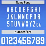 Custom Royal Powder Blue Gradient Fashion Outdoor Authentic Football Jersey