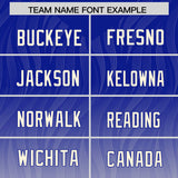 Custom Royal Cream Gradient Fashion Outdoor Authentic Football Jersey