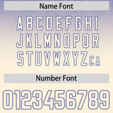 Custom Royal Cream Gradient Fashion Outdoor Authentic Football Jersey