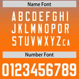 Custom Powder Blue Orange Gradient Fashion Outdoor Authentic Football Jersey