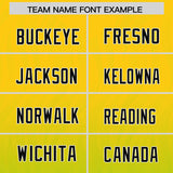 Custom Gold Neon Green Gradient Fashion Outdoor Authentic Football Jersey