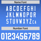 Custom Navy Powder Blue Gradient Fashion Outdoor Authentic Football Jersey