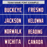 Custom Royal Red Gradient Fashion Outdoor Authentic Football Jersey