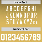 Custom Black Old Gold Gradient Fashion Outdoor Authentic Football Jersey