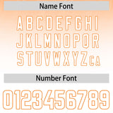 Custom Orange White Gradient Fashion Outdoor Authentic Football Jersey