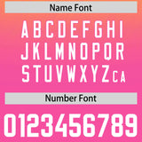 Custom Gold Pink Gradient Fashion Outdoor Authentic Football Jersey