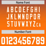 Custom Royal Orange Gradient Fashion Outdoor Authentic Football Jersey