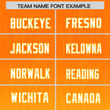 Custom Orange Gold Gradient Fashion Outdoor Authentic Football Jersey