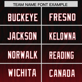 Custom Black Red Gradient Fashion Outdoor Authentic Football Jersey