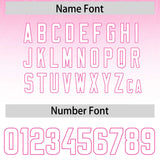 Custom Pink White Gradient Fashion Outdoor Authentic Football Jersey