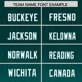 Custom Midnight Green Aqua Gradient Fashion Outdoor Authentic Football Jersey