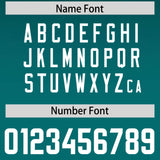 Custom Midnight Green Aqua Gradient Fashion Outdoor Authentic Football Jersey