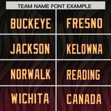 Custom Black Cardinal Gradient Fashion Outdoor Authentic Football Jersey