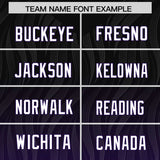 Custom Black Purple Gradient Fashion Outdoor Authentic Football Jersey