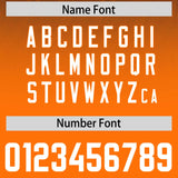 Custom Navy Orange Gradient Fashion Outdoor Authentic Football Jersey