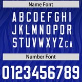 Custom Navy Royal Gradient Fashion Outdoor Authentic Football Jersey