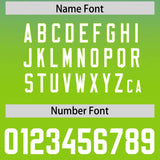 Custom Powder Blue Neon Green Gradient Fashion Outdoor Authentic Football Jersey