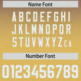 Custom Purple Old Gold Gradient Fashion Outdoor Authentic Football Jersey