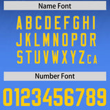 Custom Navy Powder Blue Gradient Fashion Outdoor Authentic Football Jersey