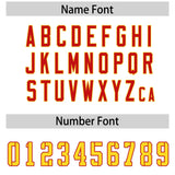 Custom White Red Side Stripe Pattern Authentic Football Jersey