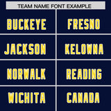 Custom Purple Gold Side Stripe Pattern Authentic Football Jersey