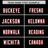 Custom Black Red Side Stripe Pattern Authentic Football Jersey