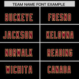 Custom Black Crimson Side Stripe Pattern Authentic Football Jersey