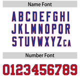 Custom White Royal Side Stripe Pattern Authentic Football Jersey