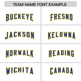Custom White Royal Side Stripe Pattern Authentic Football Jersey