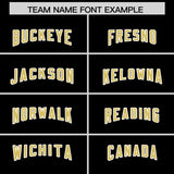 Custom Black Old Gold Side Stripe Pattern Authentic Football Jersey
