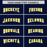 Custom Purple Gold Side Stripe Pattern Authentic Football Jersey