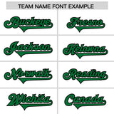 Custom White Kelly Green Side Stripe Pattern Authentic Football Jersey
