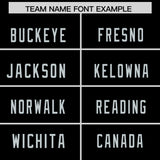 Custom Black Silver Personalized Neckline Square Classic Authentic Football Jersey