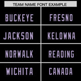 Custom Black Light Purple Personalized Neckline Square Classic Authentic Football Jersey