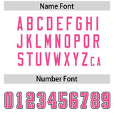 Custom White Pink Personalized Neckline Square Classic Authentic Football Jersey