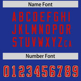Custom Royal Red Personalized Neckline Square Classic Authentic Football Jersey