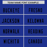 Custom Royal Black Personalized Neckline Square Classic Authentic Football Jersey