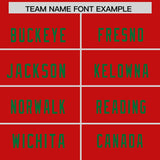 Custom Red Kelly Green Personalized Neckline Square Classic Authentic Football Jersey