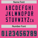 Custom Pink Navy Personalized Neckline Square Classic Authentic Football Jersey