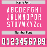 Custom Pink White Personalized Neckline Square Classic Authentic Football Jersey