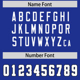 Custom Royal White Personalized Neckline Square Classic Authentic Football Jersey