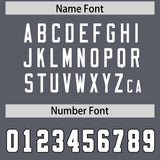Custom Dark Gray White Personalized Neckline Square Classic Authentic Football Jersey