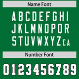 Custom Kelly Green White Personalized Neckline Square Classic Authentic Football Jersey