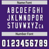 Custom Purple White Personalized Neckline Square Classic Authentic Football Jersey