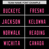 Custom Black Pink Personalized Neckline Square Classic Authentic Football Jersey