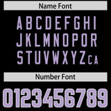 Custom Black Light Purple Personalized Neckline Square Classic Authentic Football Jersey