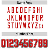 Custom White Red Personalized Neckline Square Classic Authentic Football Jersey