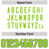Custom White Neon Green Personalized Neckline Square Classic Authentic Football Jersey